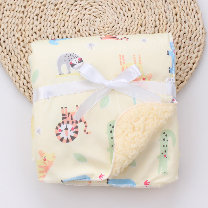 Sehr weiche Korallen-Fleece-Decke für Babys