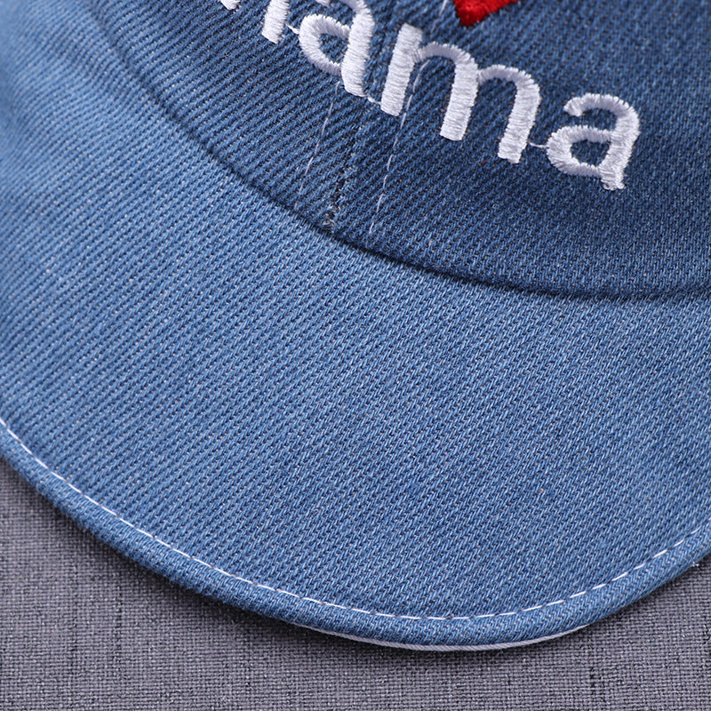 Baseballmütze Baby-Hut I ❤️ Mama / I ❤️ Papa