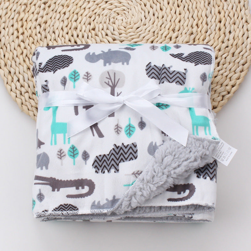 Sehr weiche Korallen-Fleece-Decke für Babys