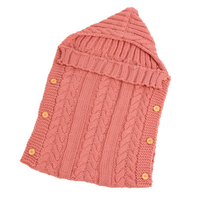 Gestrickter Babyschlafsack für Neugeborene
