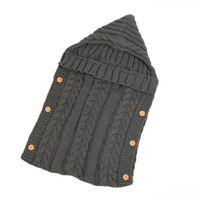 Gestrickter Babyschlafsack für Neugeborene