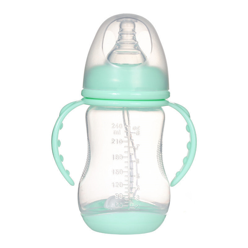 Breites Kaliber PP Milchflasche Anti-Kolik mit Griff