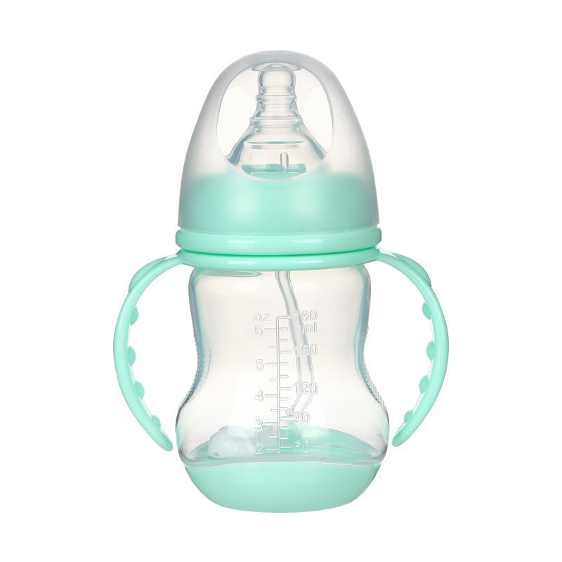 Breites Kaliber PP Milchflasche Anti-Kolik mit Griff
