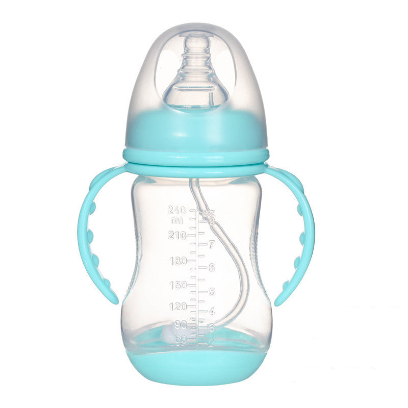Breites Kaliber PP Milchflasche Anti-Kolik mit Griff
