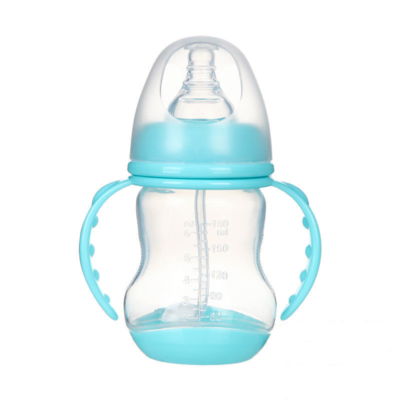 Breites Kaliber PP Milchflasche Anti-Kolik mit Griff