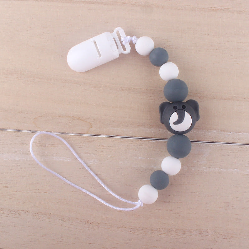 Schnullerkette aus Silikon mit Motiv