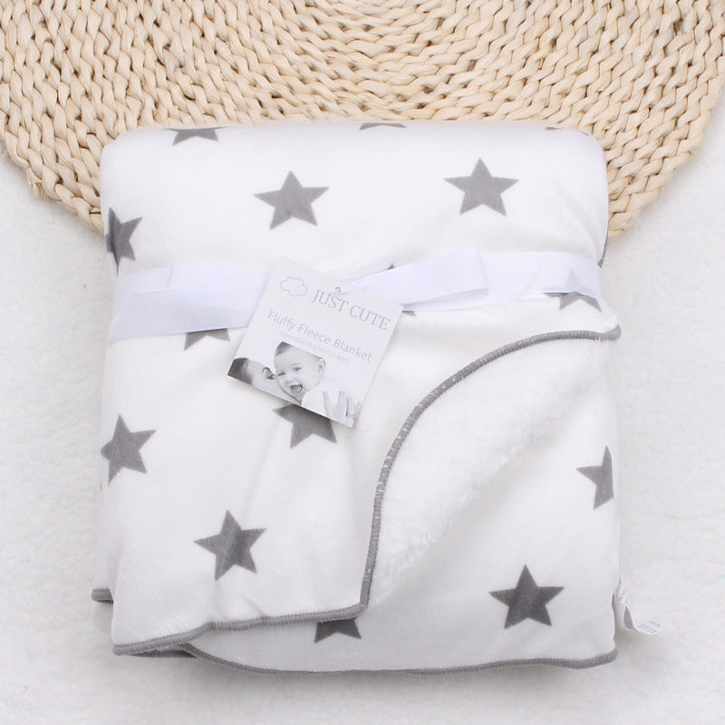 Sehr weiche Korallen-Fleece-Decke für Babys