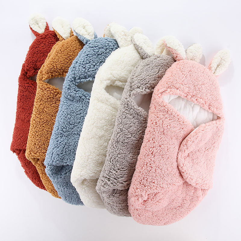 Baby Schlafsack, Baby Kapuzendecke Wickeldecke für Neugeborene