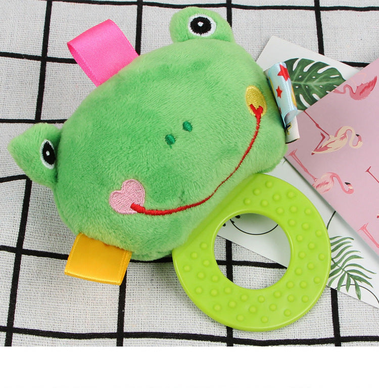 Niedlicher Beißring mit Kuscheltier