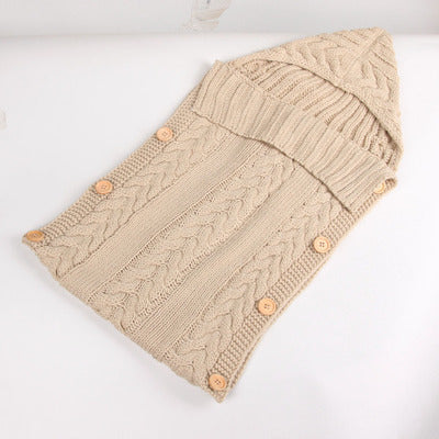 Gestrickter Babyschlafsack für Neugeborene