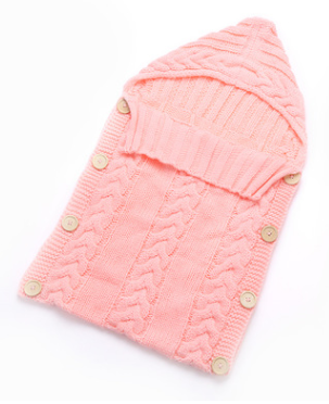 Gestrickter Babyschlafsack für Neugeborene
