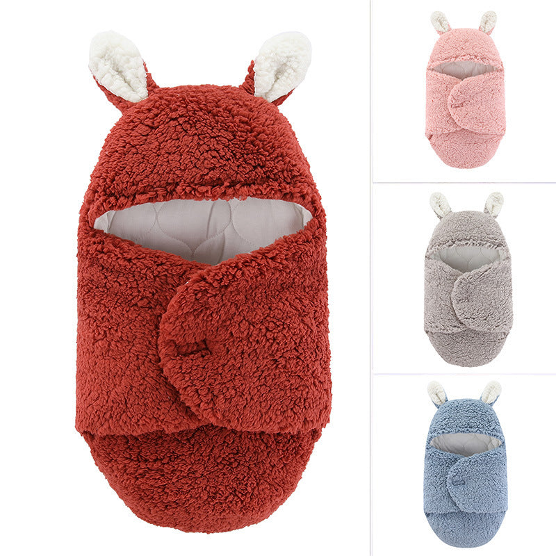 Baby Schlafsack, Baby Kapuzendecke Wickeldecke für Neugeborene