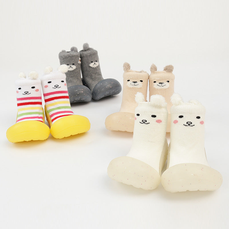 Niedliche warme Baby Wintersocken/Schuhe Anti-Rutsch Bodensocken